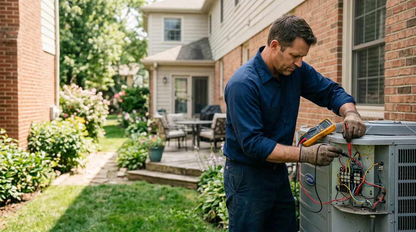 HVAC technician working near Philpot, KY